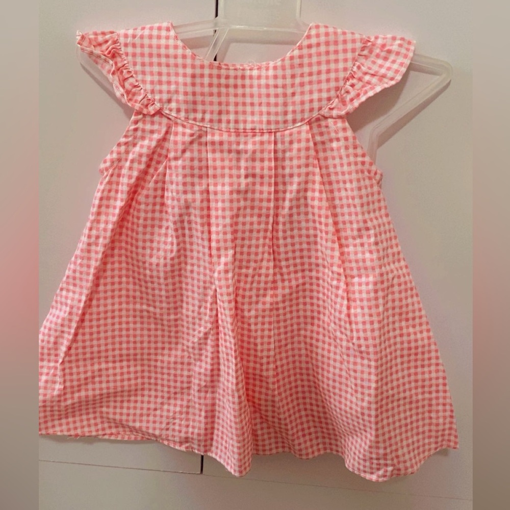 Pink Gingham Kids Dress